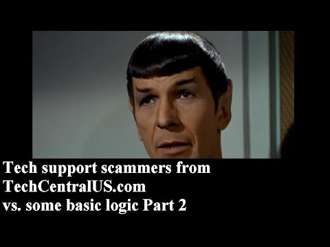 Tech support scammers from TechCentralUS.com vs. logic Part 2