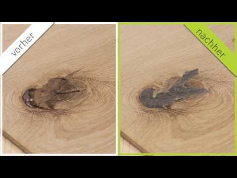 Astfüller Holzausbesserung einer Eichendiele