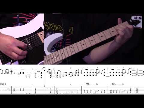 Two Minutes to Midnight Guitar Tab Adrian's Guitar tabbed with on-screen performance