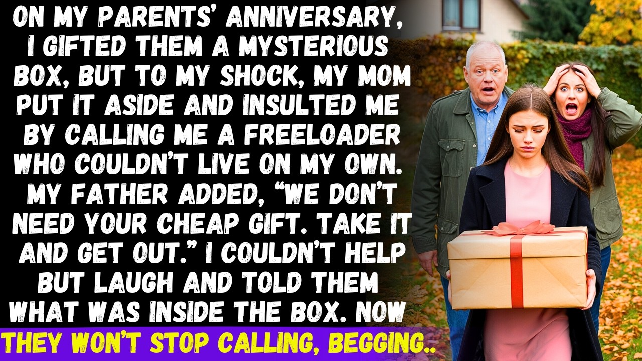 On my parents’ anniversary, they called my gift cheap but what was inside left them shocked...