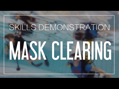 Mask Clearing Demonstration - Scuba Diving Training Skills
