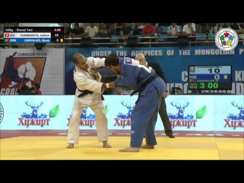 Ludovic CHAMMARTIN (SUI) Vs Nuno CARVALHO (POR) - Judo Grand Prix Ulaanbaatar 2014 [-60kg]