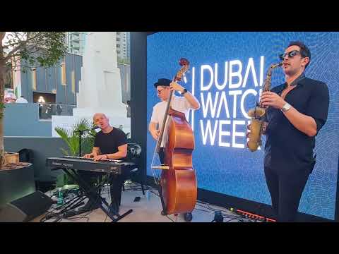 Jazz trio at Dubai watch week 2025