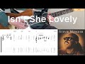 Stevie Wonder - Isn't She Lovely (guitar cover with tabs & chords)