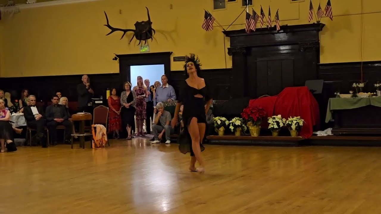 Video thumbnail for One Woman Show - Raquel Makow at Holiday Event: Community Gala Milonga Honoring Raquel Makow