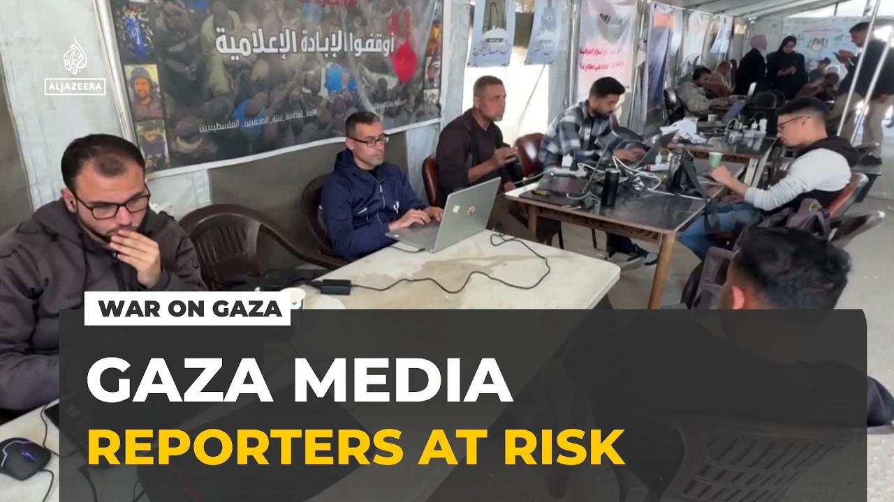 Israel's war hits Gaza media industry : Reporters face risk of attacks and lack of supplies