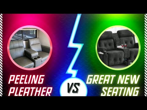Peeling Pleather vs Great New Seating- RV Furniture Update from Mobile Mikesells