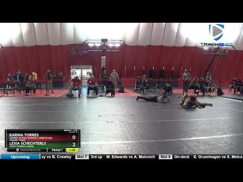 USAW TOA Club Duals HS Boys/714 HS Girls 98-105 Lexia Schechterly Team Pennsylvania Vs Karina Torr