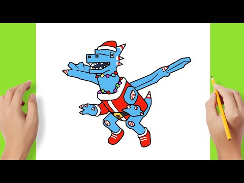 How to draw ICE DRAGON CANNELLONI / drawing 