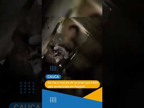 Así rescataron a un joven que  mantenían en cautiverio en zona rural de El Tambo #cauca #popayan