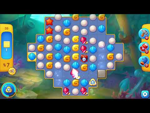 Fishdom Level 38 (only game)  | gameplay | ios | android | pc game | playrix | beginning