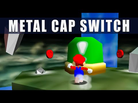 Super Mario 64 Switch how to get the metal cap - Green switch block Super Mario 3D All-Stars
