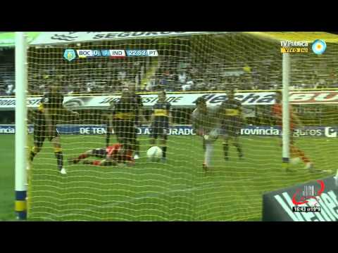 JUGADA FERREYRA GOL EN CONTRA CARUZZO - BOCA 2 INDEPENDIENTE 1 - FECHA 7 (16 09 2012)