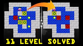 Sokoban level 11  solved !!!!! || Kids Gamer || Sokoban
