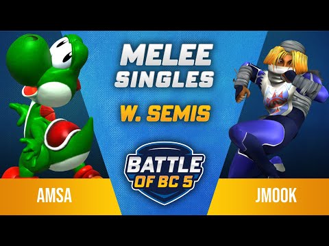 aMSa (Yoshi) vs Jmook (Sheik) - Melee Singles Winners Semi-Final - Battle of BC 5