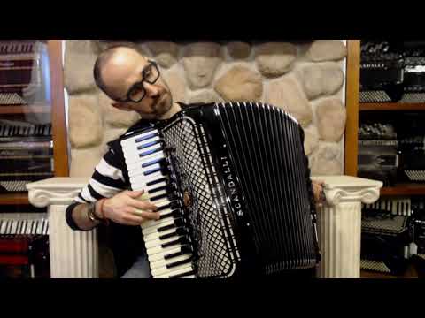SCANSUPVIXBK - Black Scandalli Super VI Extreme Piano Accordion LMMH 41 120 $10999