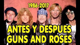 Guns N' Roses- antes 1985 ahora 2018