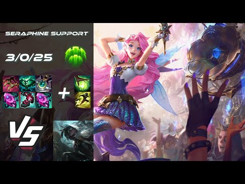 SUPPORT Seraphine vs Senna - NA Grandmaster Patch 25.21