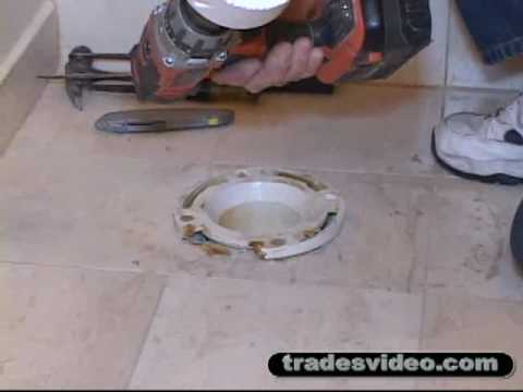 Replacing Broken PVC Toilet Flange Part One.flv