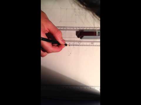 technisch zeichnen zentralperspektive zu 1 Fluchtpunktp.