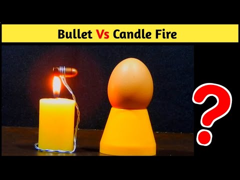 Bullet Vs Candle Fire | Experiment Video Inside Fact #Shorts
