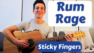 How to Play Rum Rage (Sticky Fingers) // EASY Guitar Tutorial