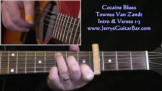 Townws Van Zandt Cocaine Blues Intro Guitar Lesson
