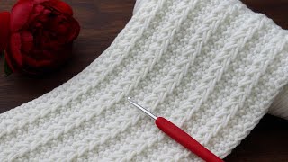 Another Simple ✨️ Crochet Stitch 🌟 Braided Look 👶 Baby Blanket 