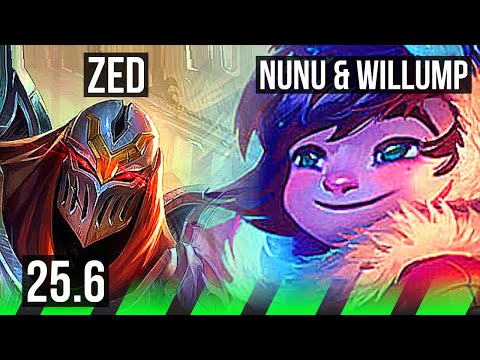 ZED vs NUNU & WILLUMP (JGL) | Dominating | EUW Master | 25.6