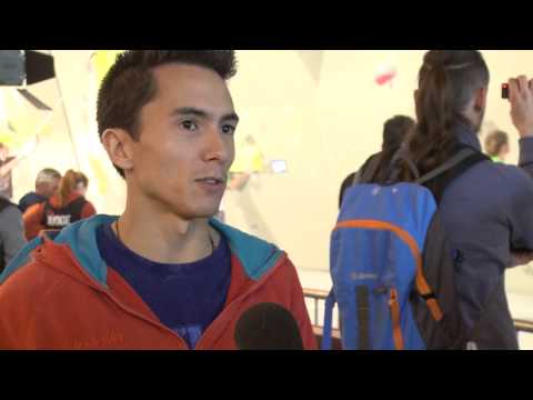 IFSC Climbing World Cup Grindelwald 2014 - Tips for Shorter Climbers with Sean McColl