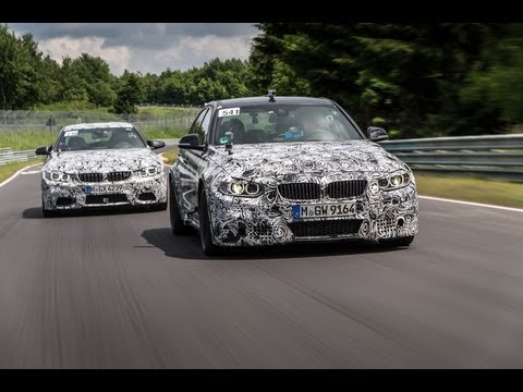 DTM race drivers test the 2014 BMW M3 and BMW M4 at the Nurburgring: official video