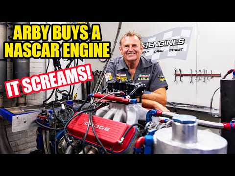 Arby Tests His New Mopar NASCAR Engine at BG Engines