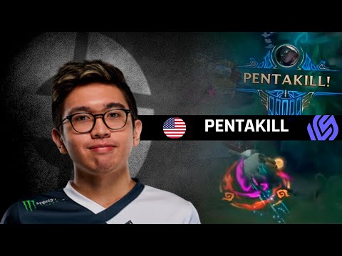 EG Danny PentaKill with Senna - EG vs GG - LCS Lock In Quarterfinals 2022
