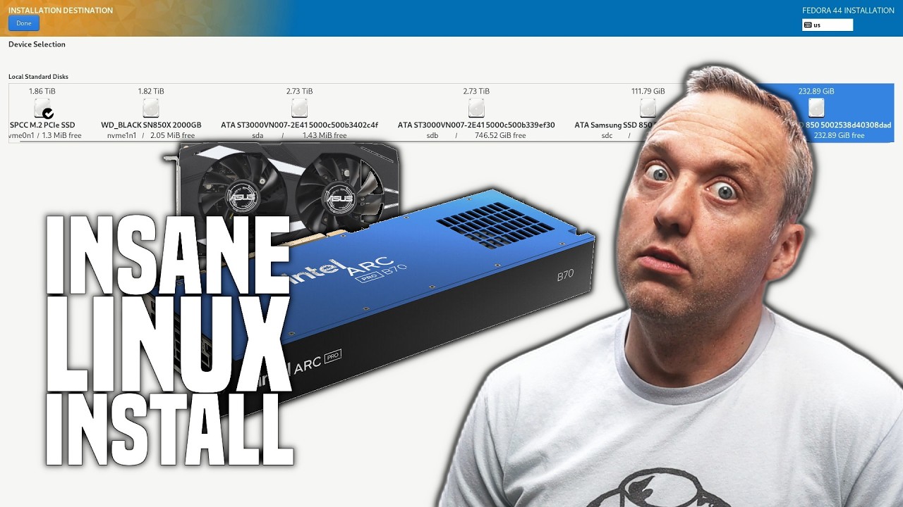 10 Drives, 2 GPUs, One Wild Linux Install