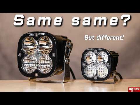 Baja Designs Squadron Pro vs XL Pro - Off-Road LED Lights Comparison