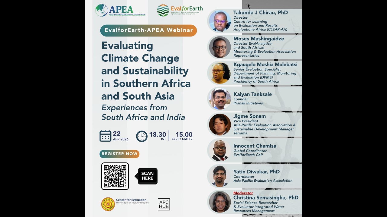 Learning from Practice: Evaluating Climate Change and Sustainability in Southern Africa & South Asia