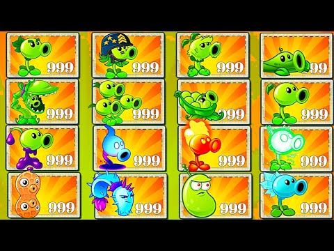 Random 99 Plants & Peashooter Battles - Which Plants Will Win? - PvZ2 Plants vs Plants