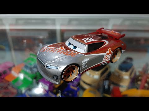 Mattel Disney/Pixar Cars 3 Silver Tim Treadless Nitroade Next-Gen 2020 Piston Cup