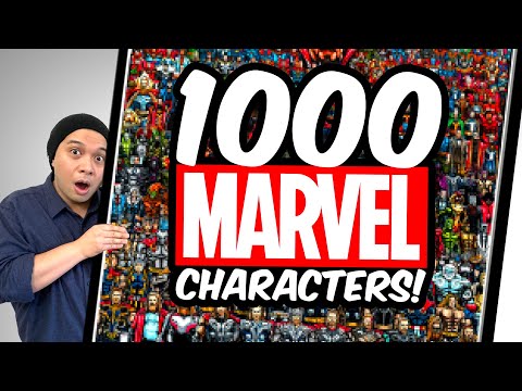 Drawing 1000 MARVEL CHARACTERS!  200+ HOURS OF WORK!