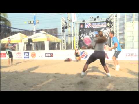 Serena Williams : beach tennis in Thailand