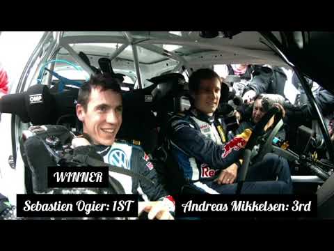 Victory drama in Power Stage between with Sebastien Ogier & Andreas Mikkelsen in WRC 2015.