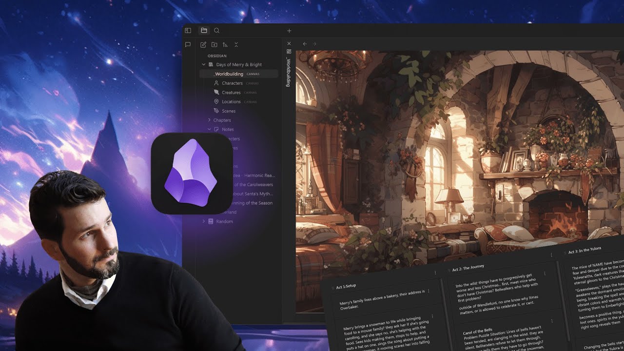 Why I love Obsidian for writing novels and fiction worldbuilding with @dominicmdesouza