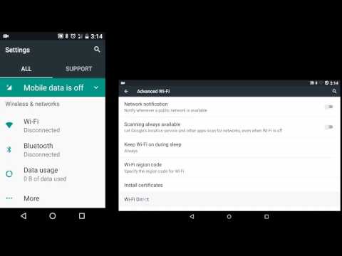 WiFi Direct をセットアップする: Android で動作させるには、これを行う必要があります。