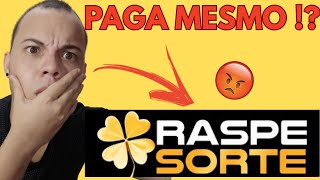RASPE SORTE DEPOIMENTO – Raspe Sorte Funciona ? Raspe Sorte Paga Mesmo ? Raspe Sorte  Vale a Pena ?