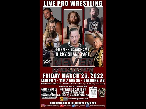 *NICKNAME MATCH* Cam Oates vs Colton Kelly - RCW - March 25 2022