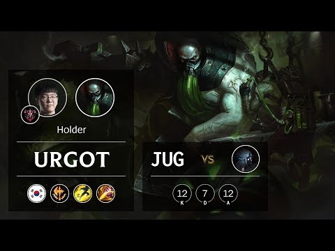 Urgot Jungle vs Kindred - KR Grandmaster Patch 9.23