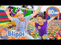 Blippi S Biggest Ball Pit Challenge Blippi S 10 Year Fun Educational Videos For Kids