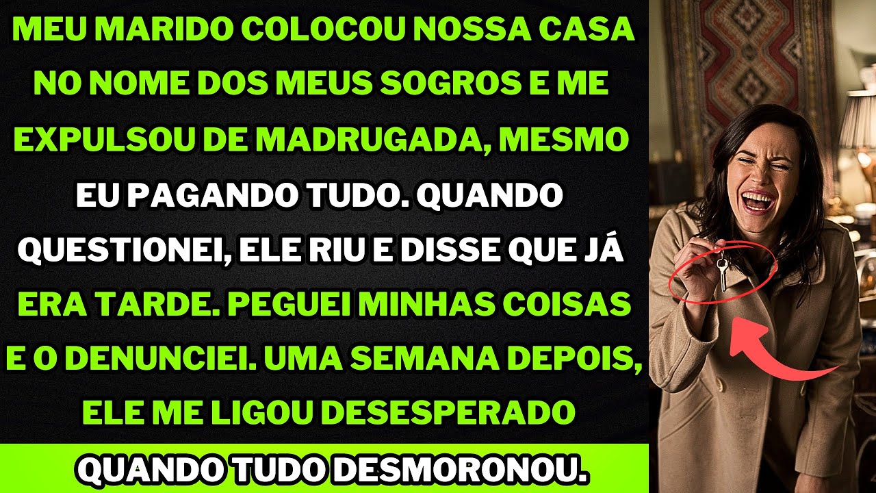 "MEU MARIDO VENDEU NOSSA CASA PARA OS SOGROS E ME EXPULSOU DE MADRUGADA SEM AVISAR!"