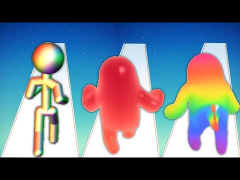 TALL MAN RUN vs JOIN BLOB CLASH 3D vs JELLY RUNNER 3D - Triple Game