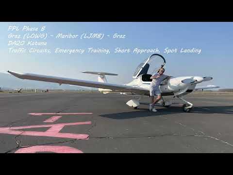 PPL Phase B: Graz - Maribor - Graz (VFR) mit der DA20 Katana (POV)